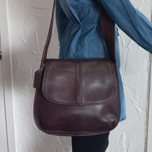 Coach Ergo Flap, No. 9034, 1998, Shoulder Bag In Mahogany Brown. - Picture 13 of 15